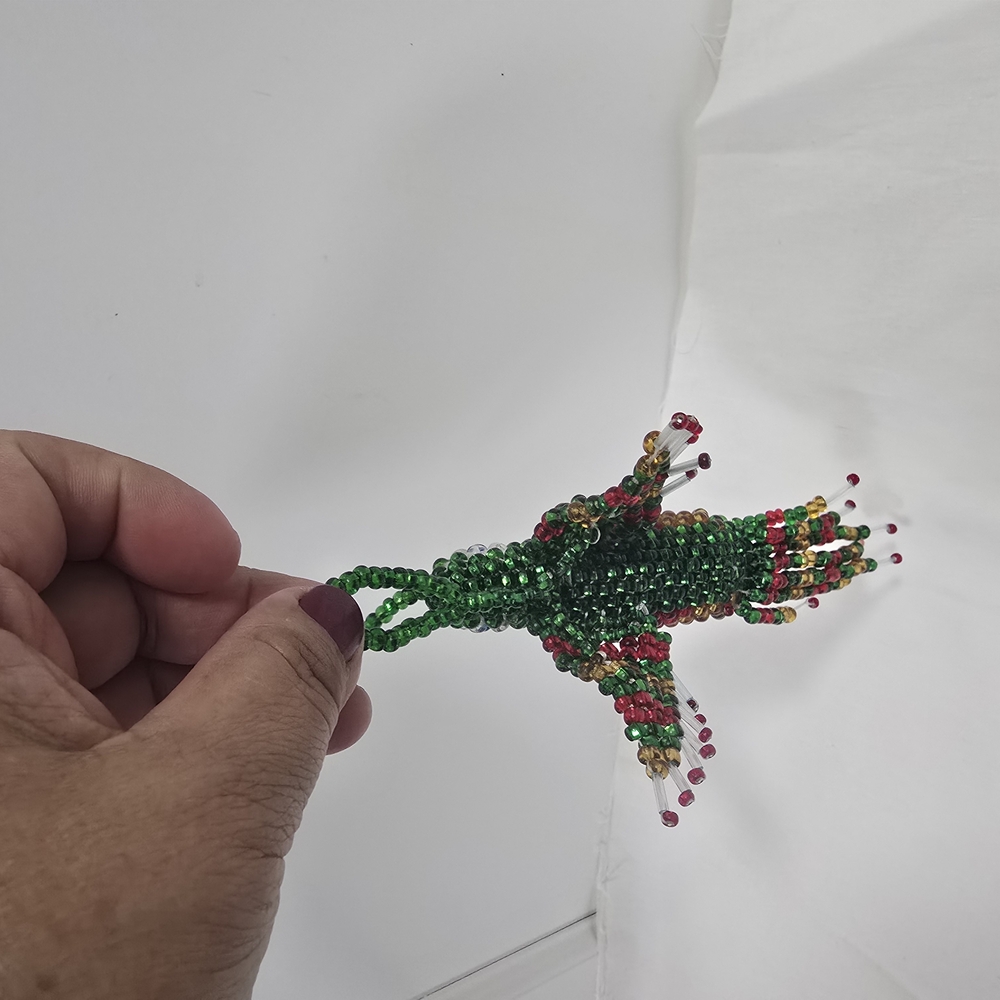 Colorful Beaded Hummingbird Keychain - Picture 3 of 14